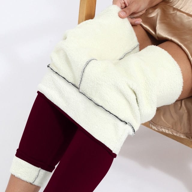 Lively® Vêtements automn & hiver Bordeaux / S (40-50kg) / Taille unique Leggings polaires d'automne | Lively®
